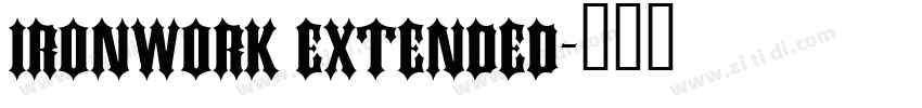Ironwork Extended字体转换